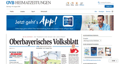 Desktop Screenshot of ovb-heimatzeitungen.de